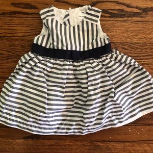 Carter’s Gray & White Striped Dress Size 3 months